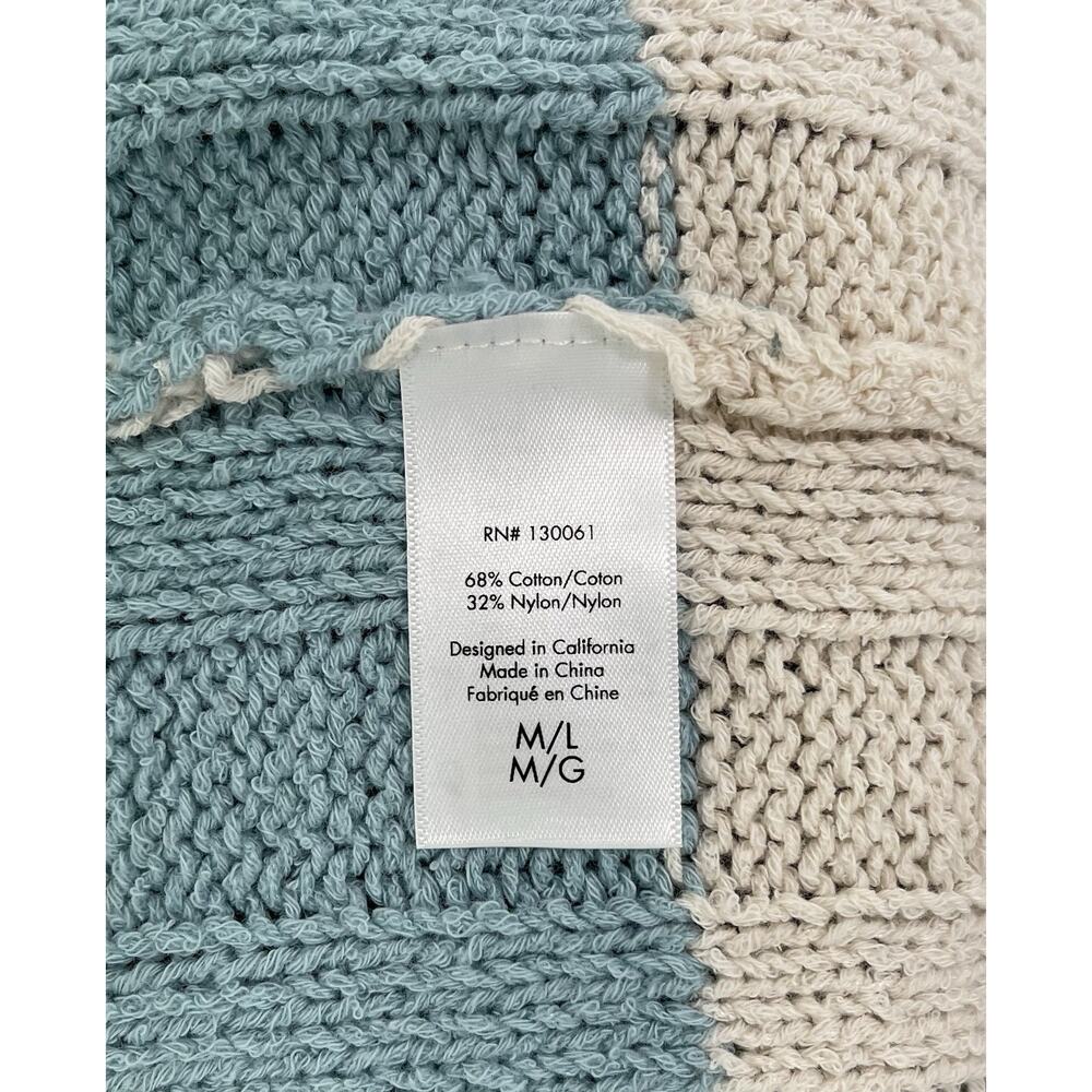 L*Space Ivy Cardigan Duster M/L Open Knit Long Stripe Pastel NWT $198 - Picture 5 of 5